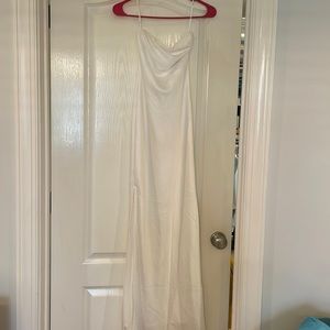 White satin lulus dress